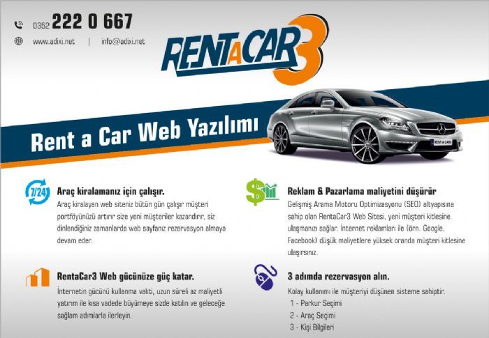 Kayseri Rent a Car Web Sitesi